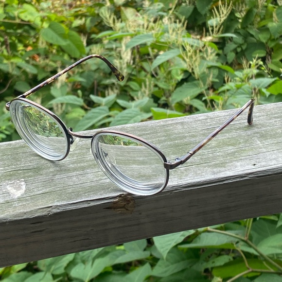 Vintage Gucci Italy Round Tortoise and Metal Prescription Lens Glasses 53 19 - Picture 9 of 11